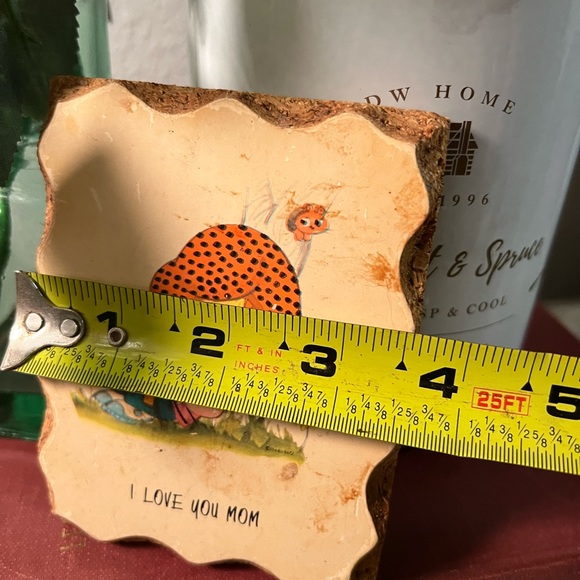 Vintage Paula Cutes Hanging Plaque “I Love You Mom” 80s picture - frame - decor - Picture 5 of 8